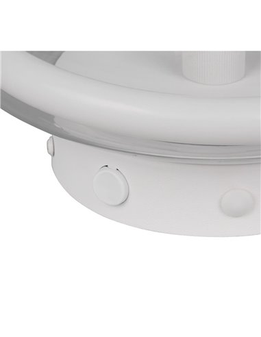 Applique LED TARSIA blanc mat 11W 4000K 1500lm Ø21,5cm interrupteur réglable IP20
