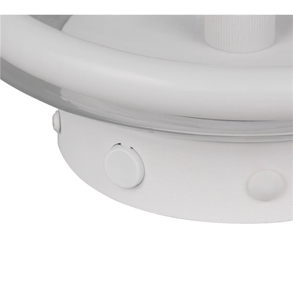 Aplique LED TARSIA blanco mate 11W 4000K 1500lm Ø21,5cm regulable switch IP20