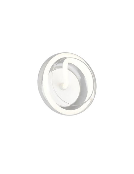 Aplique LED TARSIA blanco mate 11W 4000K 1500lm Ø21,5cm regulable switch IP20