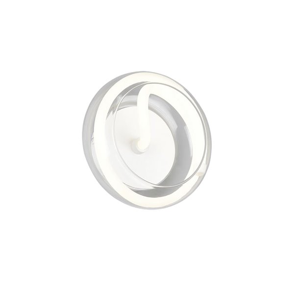 Aplique LED TARSIA blanco mate 11W 4000K 1500lm Ø21,5cm regulable switch IP20