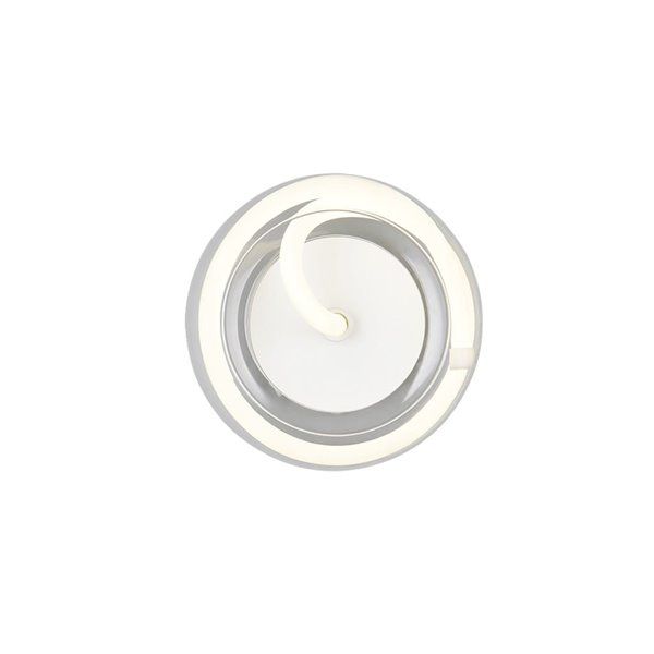 Applique LED TARSIA blanc mat 11W 4000K 1500lm Ø21,5cm interrupteur réglable IP20