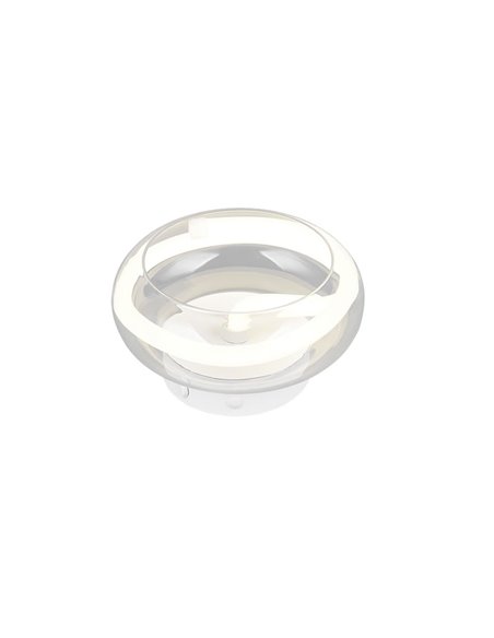 Aplique LED TARSIA blanco mate 11W 4000K 1500lm Ø21,5cm regulable switch IP20