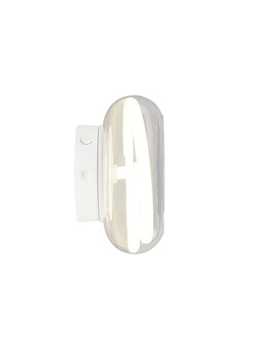 Aplique LED TARSIA blanco mate 11W 4000K 1500lm Ø21,5cm regulable switch IP20