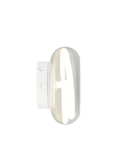 Aplique LED TARSIA blanco mate 11W 4000K 1500lm Ø21,5cm regulable switch IP20