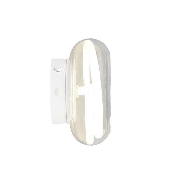 Aplique LED TARSIA blanco mate 11W 4000K 1500lm Ø21,5cm regulable switch IP20