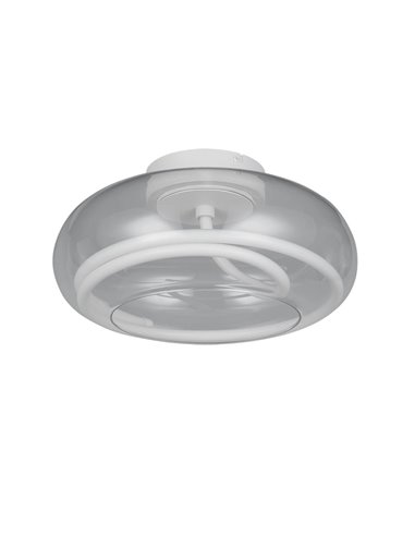 Plafón LED TARSIA blanco mate 26W 4000K 3500lm Ø40cm regulable switch dimmer IP20