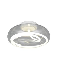 Luminária de teto LED TARSIA, branco fosco, 26W, 4000K, 3500lm, Ø40cm, dimerizável com interruptor, IP20 2