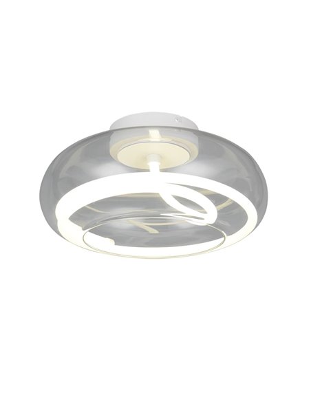 Plafón LED TARSIA blanco mate 26W 4000K 3500lm Ø40cm regulable switch dimmer IP20