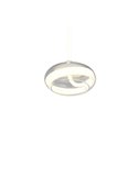 Lámpara colgante LED TARSIA blanco mate 18W 4000K 2400Lm Ø21cm H: 150cm regulable switch dimmer