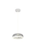 Lámpara colgante LED TARSIA negro mate 18W 4000K 2400lm Ø40cm H:150cm regulable switch dimmer IP20