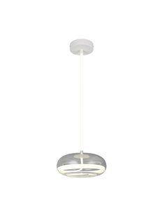 Suspension LED TARSIA, noir mat, 18 W, 4000 K, 2400 lm, Ø 40 cm, H 150 cm, dimmable, IP20