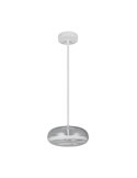 Lámpara colgante LED TARSIA negro mate 18W 4000K 2400lm Ø40cm H:150cm regulable switch dimmer IP20