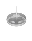 Lámpara colgante LED TARSIA negro mate 18W 4000K 2400lm Ø40cm H:150cm regulable switch dimmer IP20