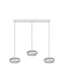 Suspension LED TARSIA, blanche, 3 lumières, 36 W, 1667 lm, 4000 K, IP20, dimmable, 915 x 1500 mm