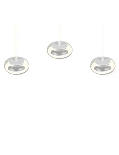 Lámpara colgante LED TARSIA blanca 3 luces 36W 1667Lm 4000K IP20 regulable 915x1500mm 2