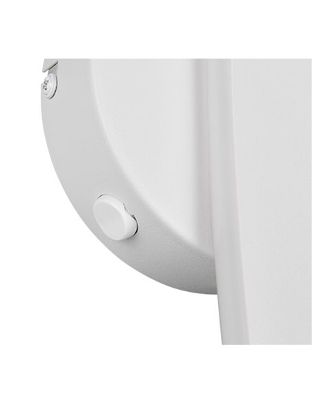 Applique murale LED NAPOLI élégante avec sphère blanche, 11 W, 2300 K-3000 K-4000 K, 1200 lm, H : 34,5 cm, IP20