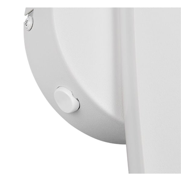 Aplique LED elegante NAPOLI con esfera blanca 11W 2300K-3000K-4000K 1200Lm H:34,5cm IP20