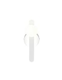 Aplique LED elegante NAPOLI con esfera blanca 11W 2300K-3000K-4000K 1200Lm H:34,5cm IP20