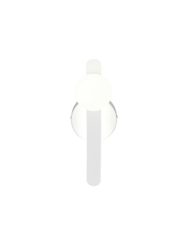 Aplique LED elegante NAPOLI con esfera blanca 11W 2300K-3000K-4000K 1200Lm H:34,5cm IP20