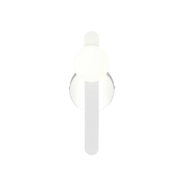 Applique murale LED NAPOLI élégante avec sphère blanche, 11 W, 2300 K-3000 K-4000 K, 1200 lm, H : 34,5 cm, IP20