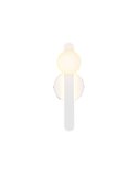Aplique LED elegante NAPOLI con esfera blanca 11W 2300K-3000K-4000K 1200Lm H:34,5cm IP20