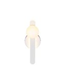 Aplique LED elegante NAPOLI con esfera blanca 11W 2300K-3000K-4000K 1200Lm H:34,5cm IP20