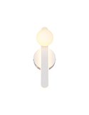 Aplique LED elegante NAPOLI con esfera blanca 11W 2300K-3000K-4000K 1200Lm H:34,5cm IP20