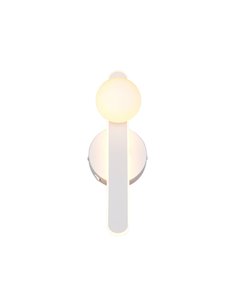 Aplique LED elegante NAPOLI con esfera blanca 11W 2300K-3000K-4000K 1200Lm H:34,5cm IP20 2