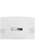 Aplique LED elegante NAPOLI con esfera blanca 11W 2300K-3000K-4000K 1200Lm H:34,5cm IP20