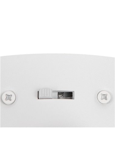 Applique murale LED NAPOLI élégante avec sphère blanche, 11 W, 2300 K-3000 K-4000 K, 1200 lm, H : 34,5 cm, IP20