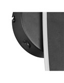Aplique LED elegante negro NAPOLI con esfera blanca 11W 2300K-3000K-4000K 1200Lm H:34,5cm IP20