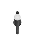 Aplique LED elegante negro NAPOLI con esfera blanca 11W 2300K-3000K-4000K 1200Lm H:34,5cm IP20