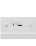 Lámpara colgante LED elegante NAPOLI blanca con 2 esferas 27W 3200Lm 2300K-3000K-4000K 820x1500mm