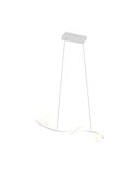 Luminária pendente LED branca elegante NAPOLI com 2 esferas, 27W, 3200lm, 2300K-3000K-4000K, 820x1500mm