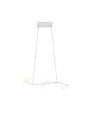 Suspension LED blanche élégante NAPOLI avec 2 sphères 27W 3200Lm 2300K-3000K-4000K 820x1500mm