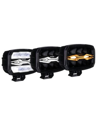 Phare LED longue portée X-Spider Ninja | Longue portée, positionnement et avertissement | IP69K | 12 V/24 V | HR, A, XA1