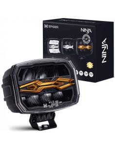 Farol de LED X-Spider Ninja com Feixe Alto | Longo Alcance, Luz de Posição e Alerta | IP69K | 12V 24V | HR, A, XA1