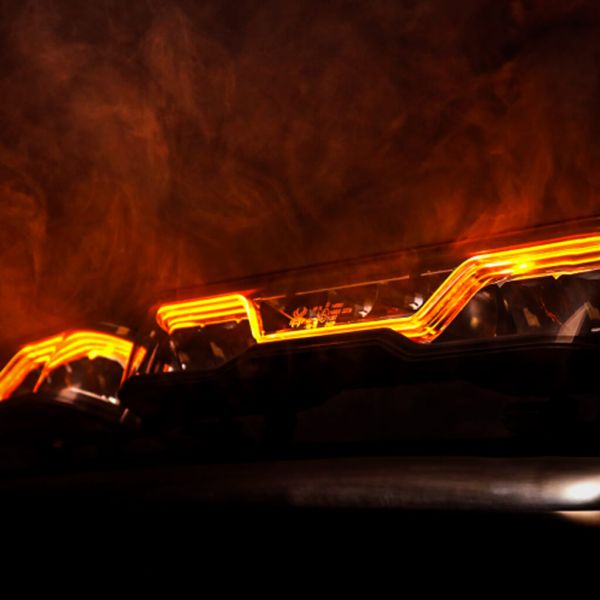 Ambar Barra LED 527mm X-Spider Venom | Largo Alcance HR | Posición Blanca A y Advertencia Ámbar XA1 | 12/24V