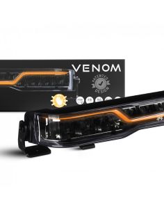 Caja y Barra LED 527mm X-Spider Venom | Largo Alcance HR | Posición Blanca A y Advertencia Ámbar XA1 | 12/24V