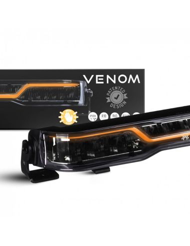 Caja y Barra LED 527mm X-Spider Venom | Largo Alcance HR | Posición Blanca A y Advertencia Ámbar XA1 | 12/24V