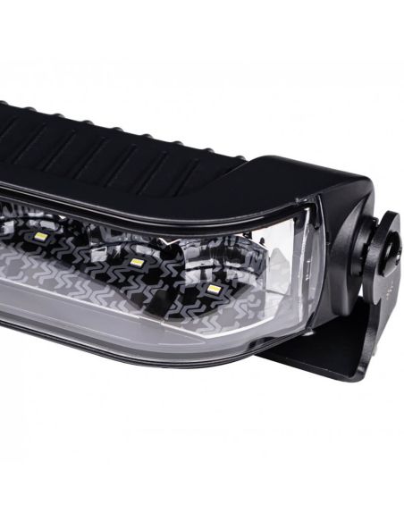 Detalle Barra LED 527mm X-Spider Venom | Largo Alcance HR | Posición Blanca A y Advertencia Ámbar XA1 | 12/24V