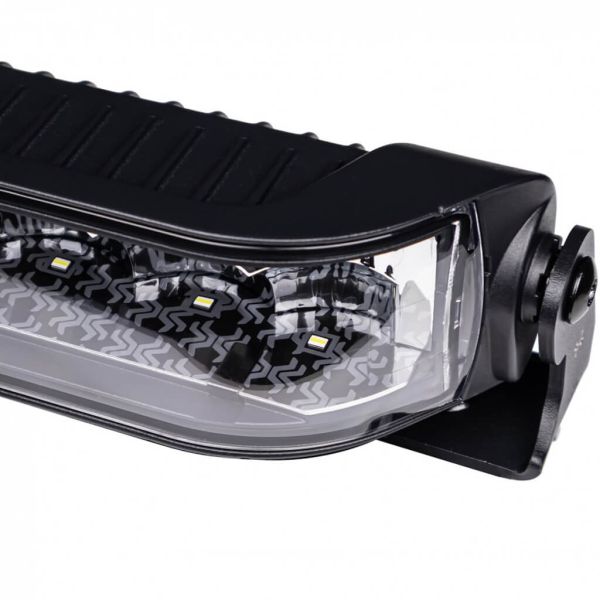 Detalle Barra LED 527mm X-Spider Venom | Largo Alcance HR | Posición Blanca A y Advertencia Ámbar XA1 | 12/24V