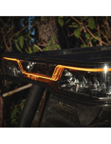 Barra de luz LED X-Spider Venom 527mm | Longo alcance HR | Luz branca de posição A e luz de advertência âmbar XA1 | 12/24V