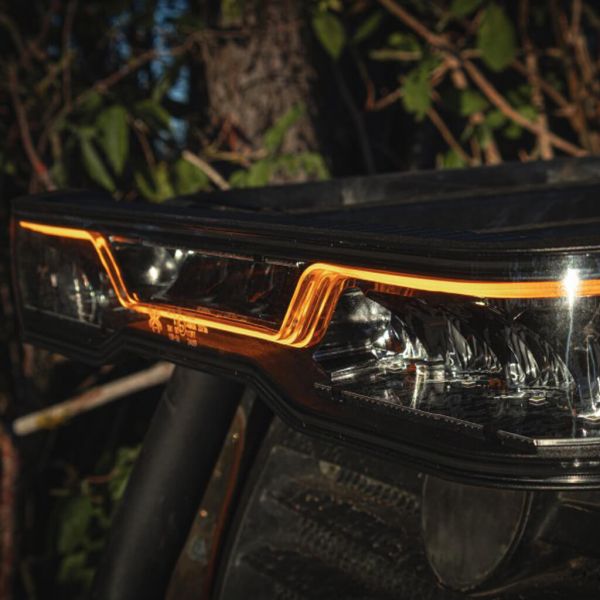 Barra de luz LED X-Spider Venom 527mm | Longo alcance HR | Luz branca de posição A e luz de advertência âmbar XA1 | 12/24V
