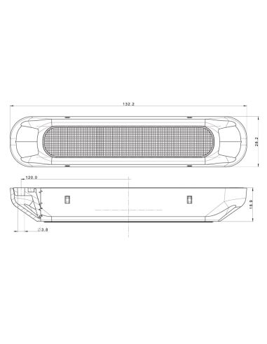 Luz de Freno LED FT-335 12V 24V Homologada S1 Tercera Luz STOP