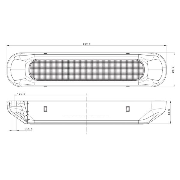 Luz de Freno LED FT-335 12V 24V Homologada S1 Tercera Luz STOP