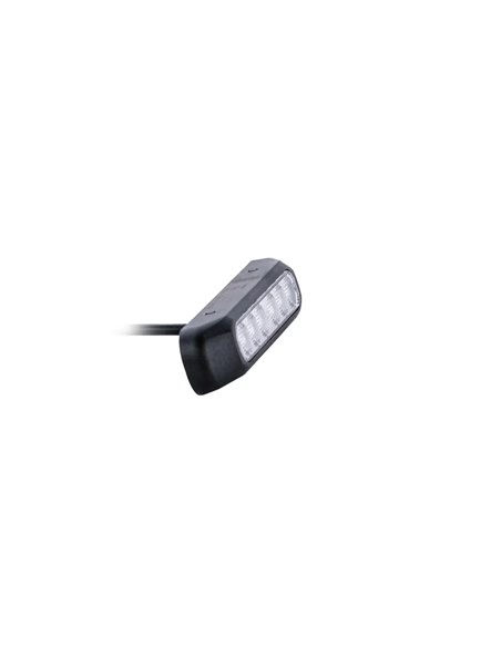 Piloto LED trasero FT-336 LED 2 funciones FRENO/POSICIÓN cable 1metro, 12/24V 132mm Homologación R1 S1