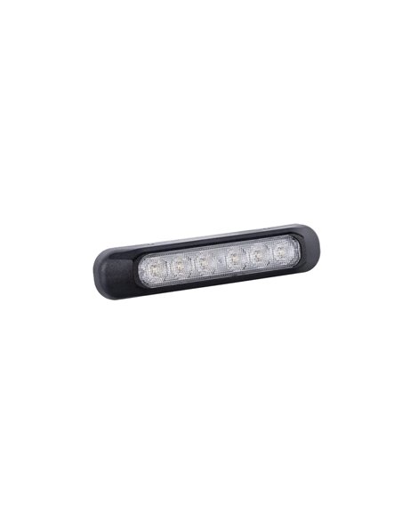 Piloto LED trasero FT-336 LED 2 funciones FRENO/POSICIÓN cable 1metro, 12/24V 132mm Homologación R1 S1