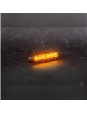 Piloto LED Intermitente FT-337 LED, luz de indicación con cable 1metro, 12/30V 132mm Homologación 1 2a