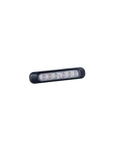 Voyant clignotant à LED FT-337, avec câble de 1 mètre, 12/30 V, 132 mm, homologation 1 2a
